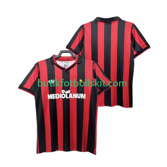 AC Milan 1990 1991 Retro Män Hemma Matchtröja Kortärmad