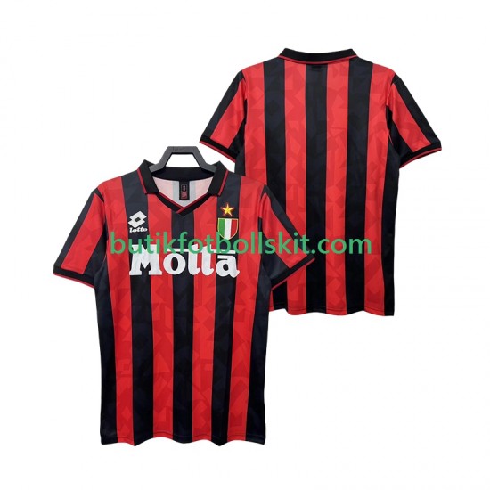 AC Milan 1993 1994 Retro Män Hemma Matchtröja Kortärmad