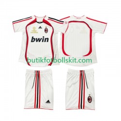 AC Milan 2007 Retro Barn Borta Matchtröja 2006 Kortärmad