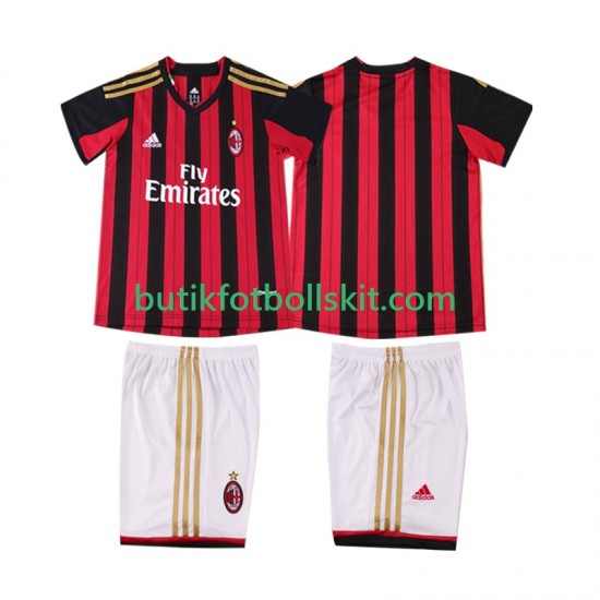 AC Milan 2013 2014 Retro Barn Hemma Matchtröja Kortärmad