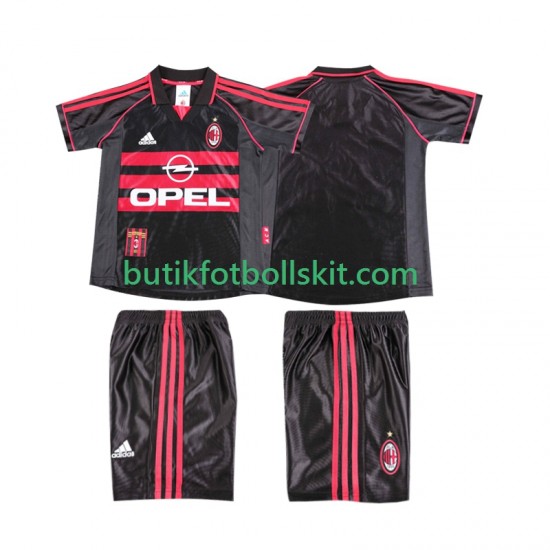 AC Milan Retro Barn Tredje Matchtröja 1999 1998 Kortärmad