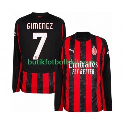 AC Milan Santiago Gimenez 7 Män Hemma Matchtröja 2025/26 Långärmad