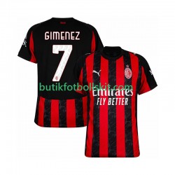 AC Milan Santiago Gimenez 7 Män Hemma Matchtröja 2025/26 Kortärmad