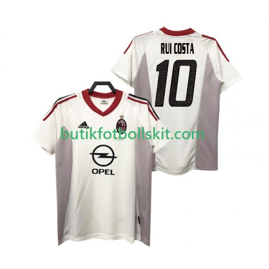 AC Milan rui costa 10 2005 Retro Män Borta Matchtröja 2004 Kortärmad