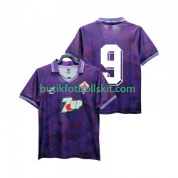 Fiorentina 9 1992 1993 Retro Män Hemma Matchtröja Kortärmad