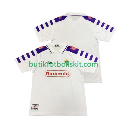 Fiorentina Retro Män Borta Matchtröja 1999 1998 Kortärmad