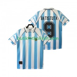 Argentina BATISTUTA 9 1996 1997 Retro Män Hemma Matchtröja Kortärmad
