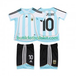 Argentina RIQUELME 10 2007 Retro Barn Hemma Matchtröja 2006 Kortärmad