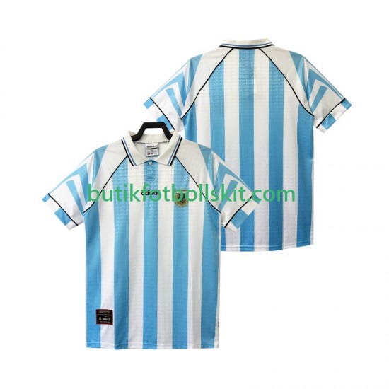 Argentina 1996 1997 Retro Män Hemma Matchtröja Kortärmad