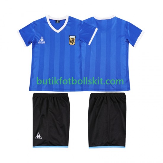 Argentina 1986 Retro Barn Borta Matchtröja Kortärmad