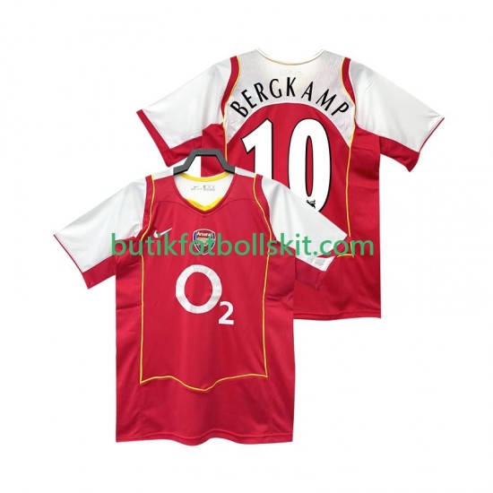Arsenal BERGKAMP 10 2005 Retro Män Hemma Matchtröja 2004 Kortärmad