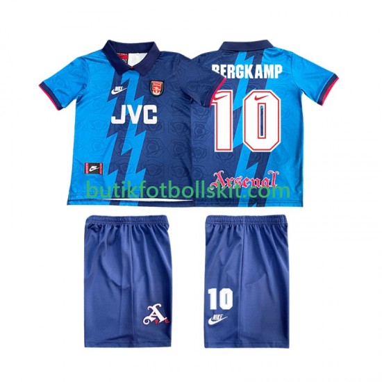 Arsenal BERGKAMP 10 1995 1996 Retro Barn Borta Matchtröja Kortärmad