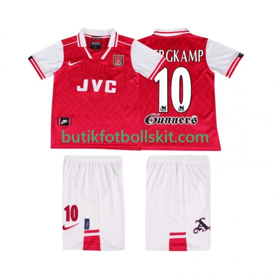 Arsenal BERGKAMP 10 1996 1997 Retro Barn Hemma Matchtröja Kortärmad
