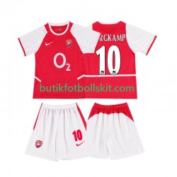 Arsenal BERGKAMP 10 2003 Retro Barn Hemma Matchtröja 2002 Kortärmad