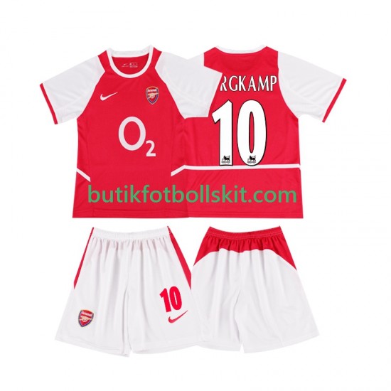 Arsenal BERGKAMP 10 2003 Retro Barn Hemma Matchtröja 2002 Kortärmad