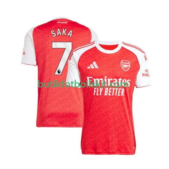 Arsenal Bukayo Saka 7 Män Hemma Matchtröja 2025/26 Kortärmad