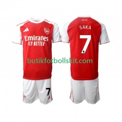 Arsenal Bukayo Saka 7 Barn Hemma Matchtröja 2025/26 Kortärmad