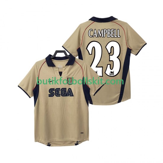 Arsenal CAMPBELL 23 2001 Retro Män Borta Matchtröja 2002 Kortärmad