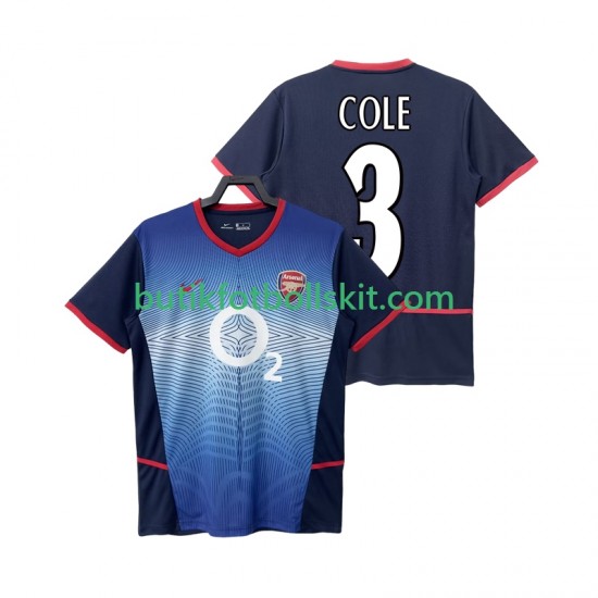 Arsenal COLE 3 Retro Män Borta Matchtröja 2004 2002 Kortärmad