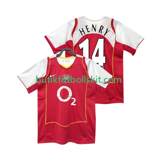 Arsenal Henry 14 2005 Retro Män Hemma Matchtröja 2004 Kortärmad
