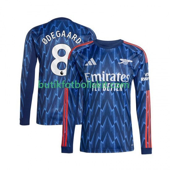 Arsenal Martin Odegaard 8 Män Borta Matchtröja 2025/26 Långärmad