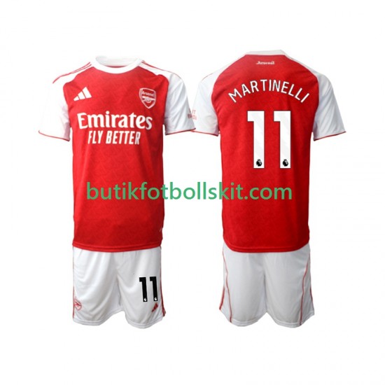 Arsenal Martin Zubimendi 11 Barn Hemma Matchtröja 2025/26 Kortärmad
