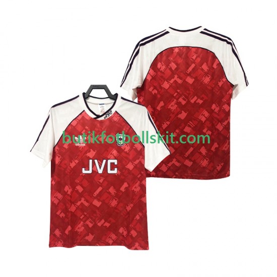 Arsenal 1990 1992 Retro Män Hemma Matchtröja Kortärmad
