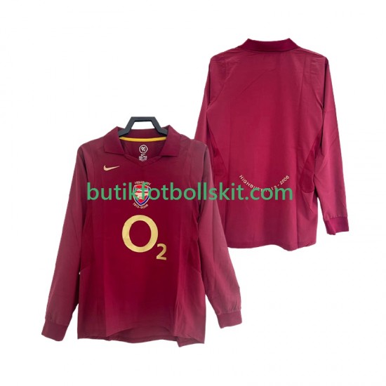 Arsenal 2005 Retro Män Hemma Matchtröja 2006 Långärmad