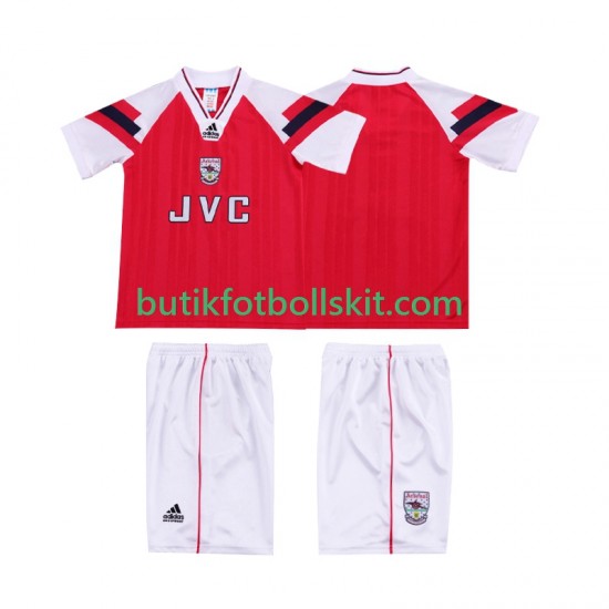 Arsenal 1992 1994 Retro Barn Hemma Matchtröja Kortärmad
