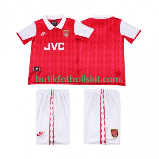 Arsenal 1994 1996 Retro Barn Hemma Matchtröja Kortärmad