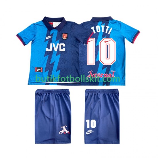 Arsenal TOTTI 10 1995 1996 Retro Barn Borta Matchtröja Kortärmad