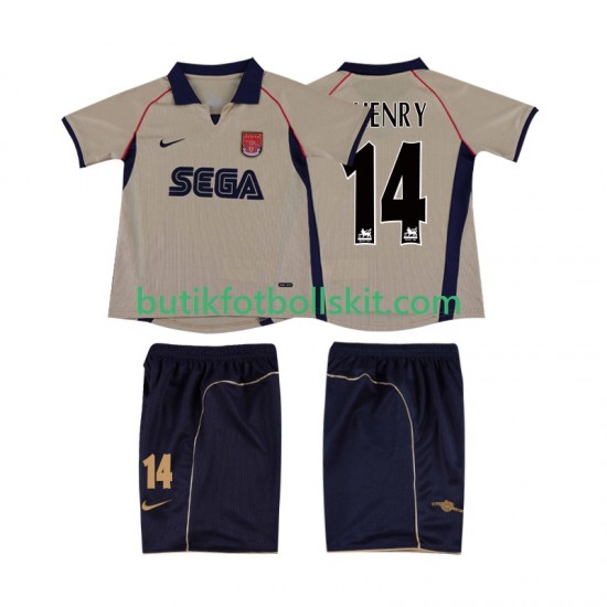 Arsenal Thierry Henry 14 2001 Retro Barn Borta Matchtröja 2002 Kortärmad