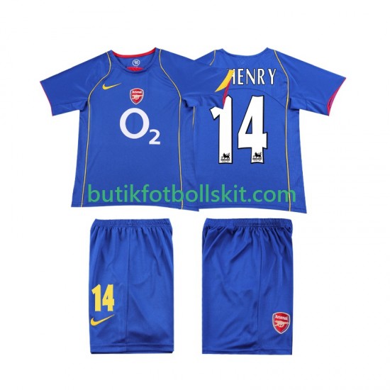 Arsenal Thierry Henry 14 2005 Retro Barn Borta Matchtröja 2004 Kortärmad
