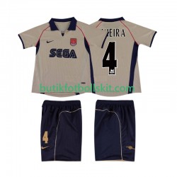Arsenal VIEIRA 4 2001 Retro Barn Borta Matchtröja 2002 Kortärmad