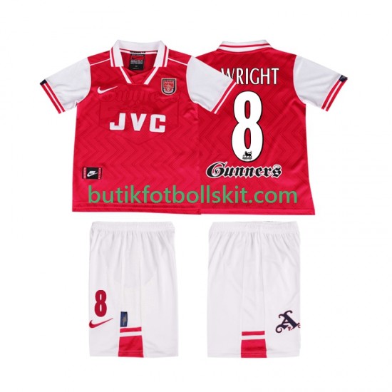 Arsenal WRIGHT 8 1996 1997 Retro Barn Hemma Matchtröja Kortärmad