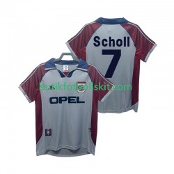 FC Bayern München Scholl 7 Retro Män Tredje Matchtröja 1999 1998 Kortärmad
