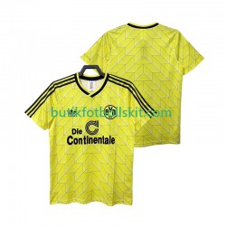 Borussia Dortmund 1988 1989 Retro Män Hemma Matchtröja Kortärmad