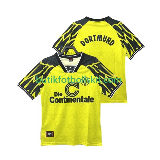 Borussia Dortmund 1994 1995 Retro Män Hemma Matchtröja Kortärmad