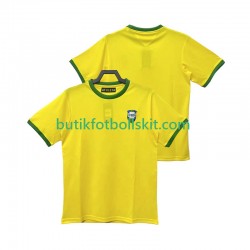 Brasilien 1970 Retro Män Hemma Matchtröja Kortärmad