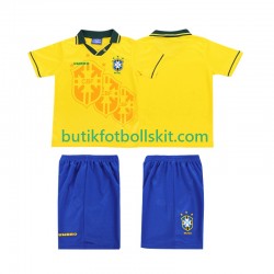 Brasilien 1994 Retro Barn Hemma Matchtröja Kortärmad