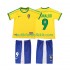 Brasilien Ronaldo 9 Retro Barn Hemma Matchtröja 1998 Kortärmad