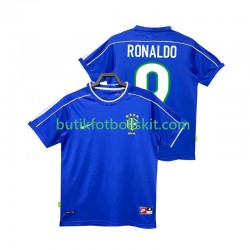 Brasilien Ronaldo 9 Retro Män Borta Matchtröja 1998 Kortärmad