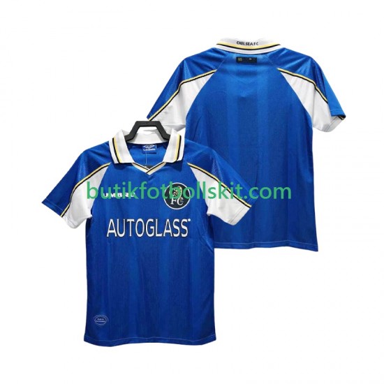 Chelsea 1997 Retro Män Hemma Matchtröja 1999 Kortärmad