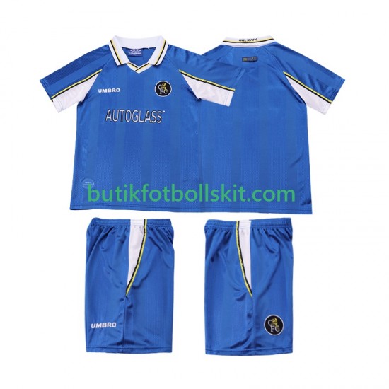 Chelsea 1997 Retro Barn Hemma Matchtröja 1999 Kortärmad