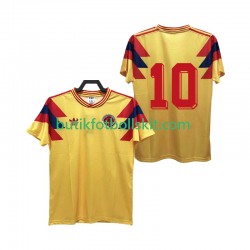 Colombia 10 1990 Retro Män Hemma Matchtröja Kortärmad