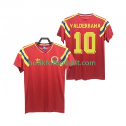 Colombia VALDERRAMA 10 1990 Retro Män Borta Matchtröja Kortärmad