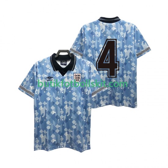 England 4 1990 Retro Män Tredje Matchtröja Kortärmad