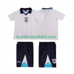England 1996 Retro Barn Hemma Matchtröja Kortärmad