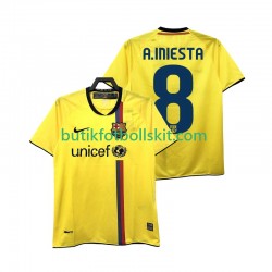 FC Barcelona A INIESTA 8 2009 Retro Män Borta Matchtröja 2008 Kortärmad