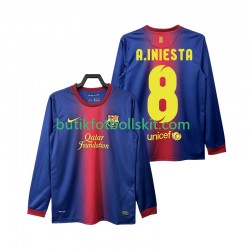 FC Barcelona A INIESTA 8 2012 2013 Retro Män Hemma Matchtröja Långärmad